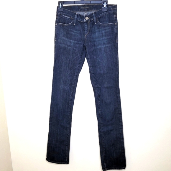 Goldsign Denim - Goldsign Embroidered Denim Jeans Envy Tall Size 26 Skinny